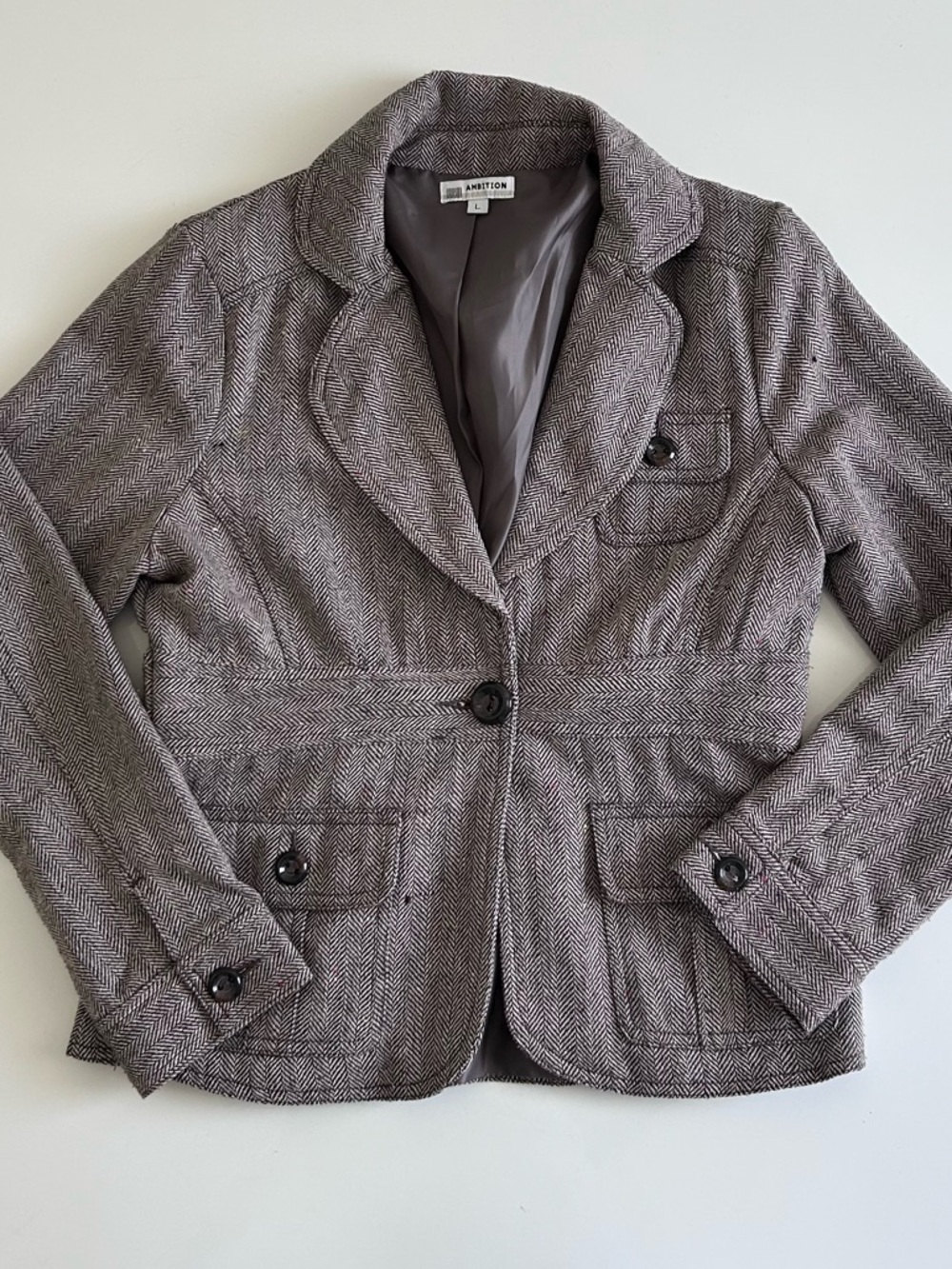 Ambition Tweed Blazer -Size L